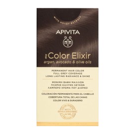 Apivita My Color Elixir Hair Kit, Μόνιμη Βαφή Μαλλιών ΧΩΡΙΣ ΑΜΜΩΝΙΑ - Ξανθό Περλέ 7.8 50ml