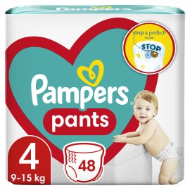 Pampers Pants, Βρεφικές Πάνες Βρακάκι Νο4 (9-15kg) 48τμχ, MAXI PACK