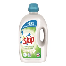 Skip Spring Fresh, Υγρό Απορρυπαντικό Πλυντηρίου Ρούχων, 3,2lt, 64 μεζούρες