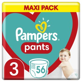 Pampers Pants, Βρεφικές Πάνες Βρακάκι No3 (6-11kg), 56τμχ, MAXI PACK