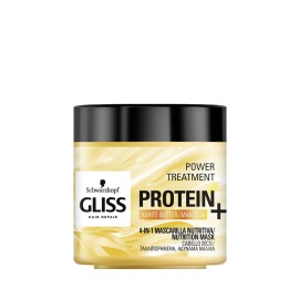 Gliss Protein & Karite Butter Mask, Μάσκα Θρέψης για Ταλαιπωρημένα & Αδύναμα Μαλλιά, 400ml