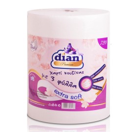Dian Premium, Χαρτί Κουζίνας 3φυλλο 720γρ, 1τμχ