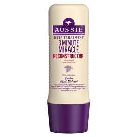 Aussie 3 Minute Miracle Reconstructor Deep Treatment, Θεραπεία 3 για Ισχυρή Φροντίδα Επανόρθωσης, 250ml