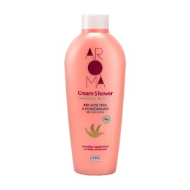 Aroma Bio Aloe Vera & Pomegranate Cream Shower, Αφρόλουτρο, 750ml (1+1 ΔΩΡΟ)