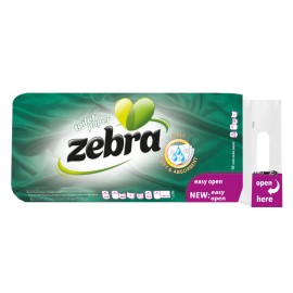 Zebra Soft & Absorbent 3φυλλο 75g, Χαρτί Υγείας, 10τμχ