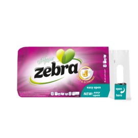 Zebra Soft & Absorbent 3φυλλο 75g, Χαρτί Υγείας, 8τμχ