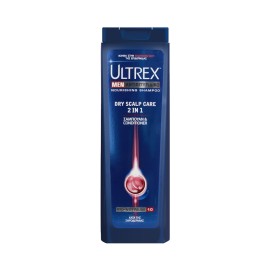 Ultrex Men Dry Scalp Care 2 in 1, Ανδρικό Αντιπιτυριδικό Σαμπουάν & Conditioner Κατά της Ξηροδερμίας, 400ml