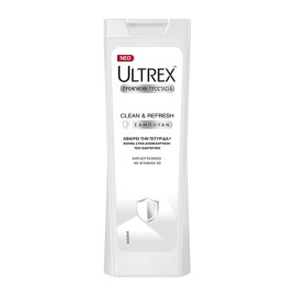 Ultrex Men Clean & Refresh, Αντιπιτυριδικό Σαμπουάν με Βιαταμίνη Β3, 360ml