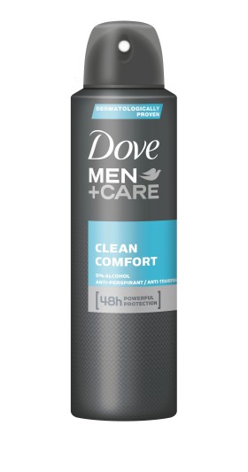 Dove Men+Care Clean Comfort, Ανδρικό Αποσμητικό Σπρέι, 150ml