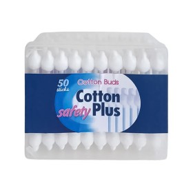 Cotton Plus Safety Buds, Παιδικές Μπατονέτες απο 100% Βαμβάκι, 50τμχ