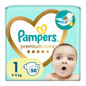 Pampers Premium Care Newborn Πάνα Μέγεθος 1 (2kg - 5kg), 50 Πάνες