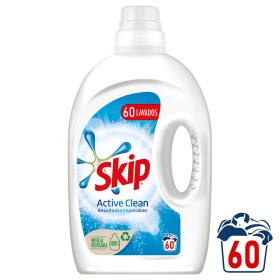 Skip Active Clean Υγρό Πλυντηρίου Ρούχων, 60μεζ. 3lt