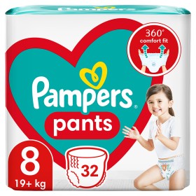 Pampers Pants Μέγεθος 8 (19kg+) - 32 Πάνες-βρακάκι
