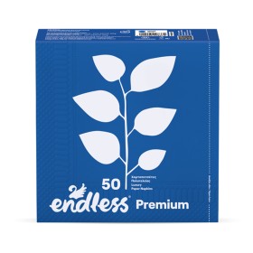 Endless Premium Χαρτοπετσέτες Μπλε 2φυλλες 33x33cm 50τμχ