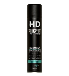 HD Keratin & Provitamin B5 Hairspray Extra Strong Hold, Λακ Μαλλιών, 300ml