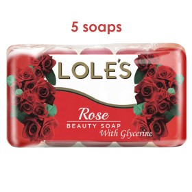 LOLE’S® Rose Beauty Soap, Σαπούνι, 5x60g, 5τμχ