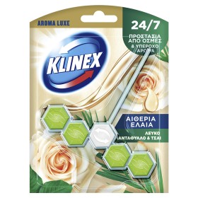 Klinex Wc Block Aroma Luxe Λευκό Τριαντάφυλλο & Τσάι (55g)