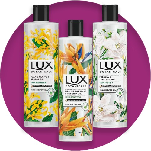 LUX Botanicals Shower Gels, 500ml