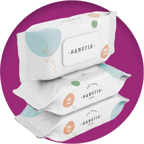 Agnotis Baby Μωρομάντηλα 2+1 ΔΩΡΟ