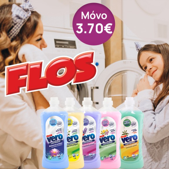 Flos Vero Συμπυκνωμένα Mαλακτικά, 1.5lt  ΜΟΝΟ 2.99€