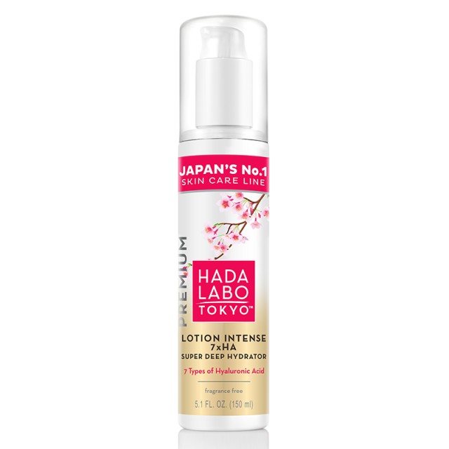 Hada Labo Tokyo Premium Super Deep Hydrator Lotion Intense 7xHA, Λοσιόν Bαθιάς Eνυδάτωσης με 7 τύπους Υαλουρονικού Οξέος για χρήση πριν την Eνυδατική Κρέμα, 150ml