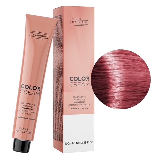 Technique Color Cream Metal Shades, Μόνιμη Βαφή σε Σωληνάριο, 100ml - Μεταλλικό Κόκκινο