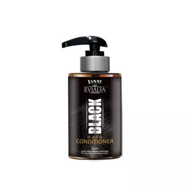 Evialia Black Conditioner Με Πρωτεΐνες Σιταριού & Aloe Vera για Ενίσχυση του Χρώματος, 300ml