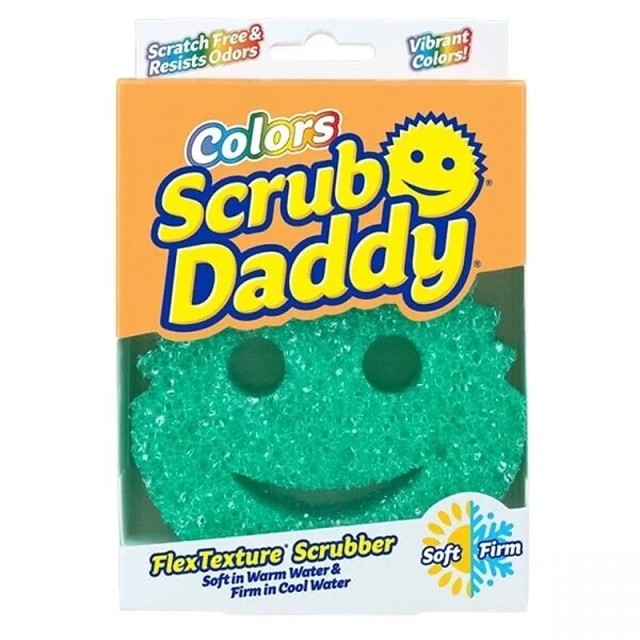 Scrub Daddy Colors Πράσινο, Σφουγγάρι πολλαπλών χρήσεων, 1τμχ
