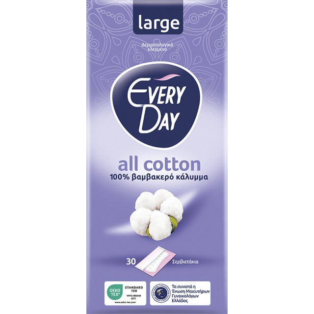 EveryDay All Cotton Σερβιετάκια Large 30 τεμ.