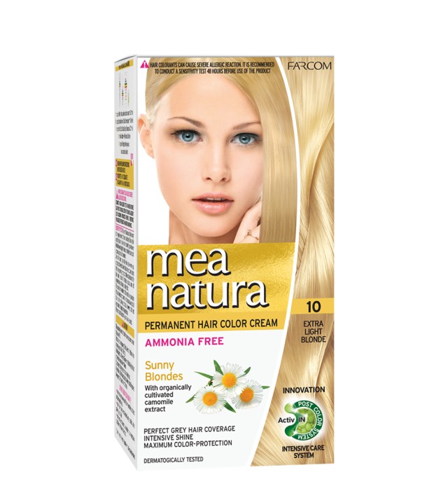 MEA NATURA Σετ Βαφής Χωρίς Αμμωνία, Νο10 60ml