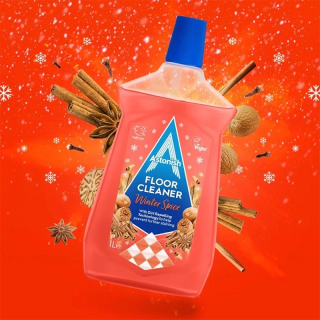 Astonish Floor Cleaner Winter Spice, Υγρό Καθαριστικό Δαπέδου 1lt