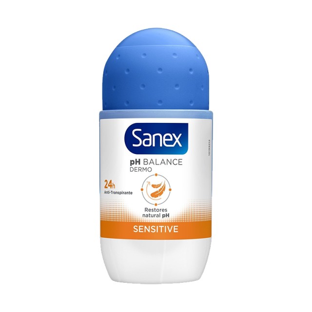 Sanex Sensitive, Αποσμητικό Roll on, 50ml