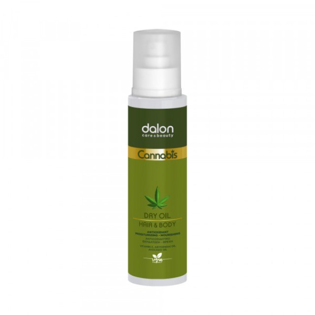 Dalon Cannabis Dry Oil, Ξηρό Λάδι για Μαλλιά, Πρόσωπο & Σώμα, 100ml