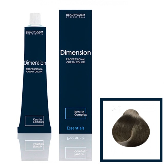 Dimension Hair Color Cream Επαγγελματική Βαφή Μαλλιών με Σύμπλεγμα Πρωτεϊνών Κερατίνης, Νο 8.1 Ξανθό Ανοιχτό Σαντρέ, 100ml