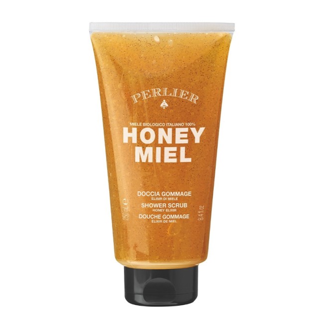 Perlier Honey Miel Bath & Shower Scrub, Αφρόλουτρο & Απολεπιστικό 250ml