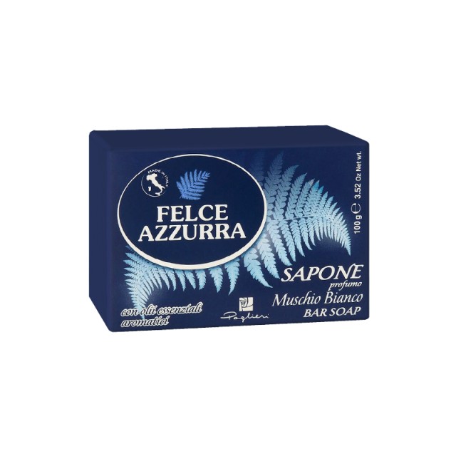 Felce Azzurra Bar Soap White Musk, Σαπούνι, 100g