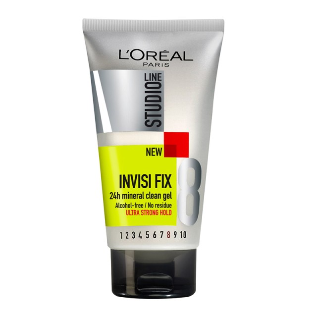 Loreal Paris Studio Line Invisi Fix 8 24ωρο Διάφανο Gel για Extra Δυνατό Κράτημα, 150ml