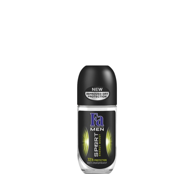 Fa Men Sport Energy Boost, Ανδρικό Αποσμητικό Roll on, 50ml