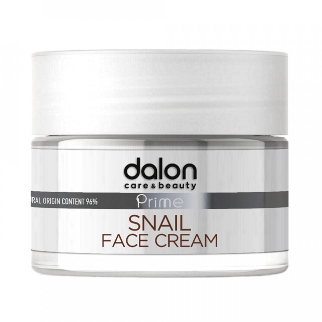 Dalon Prime Snail & Prebiotics Face Cream, 24h Αντιρυτιδική Κρέμα Προσώπου Για όλους τους Τύπους Δέρματος, 50ml