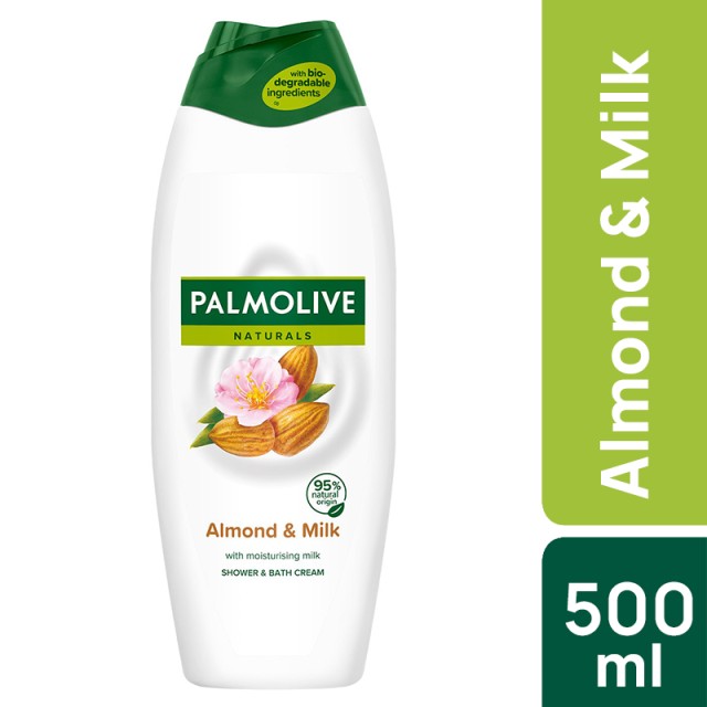 Palmolive Naturals Almond & Milk, Αφρόλουτρο 500ml