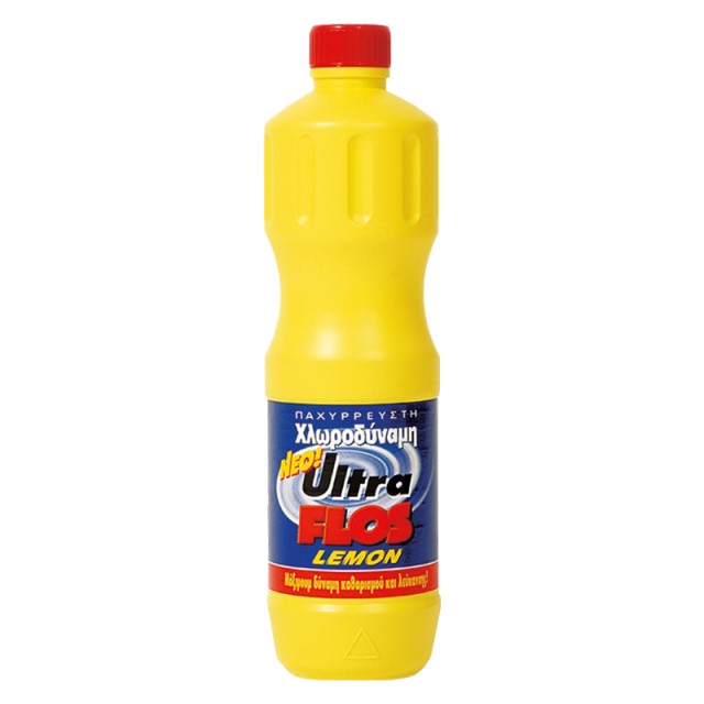 Flos Ultra Lemon Χρωροδύναμη, Παχύρευστη Χλωρίνη 1250ml