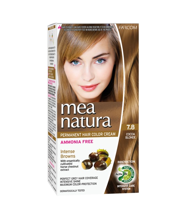 MEA NATURA Σετ Βαφής Χωρίς Αμμωνία, Νο7.8 60ml