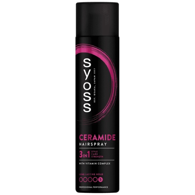 Syoss Ceramide Complex Hairspray, Λακ Μαλλιών για Πολύ Δυνατό Κράτημα, 400ml