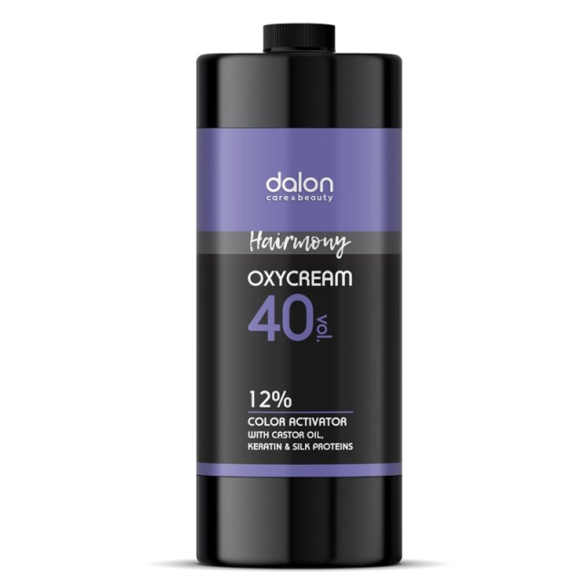 Dalon Hairmony Oxycream 40º 12% Vol., Οξυζενέ με Καστορέλαιο & Πρωτεΐνες Κερατίνης & Μεταξιού, 1000ml