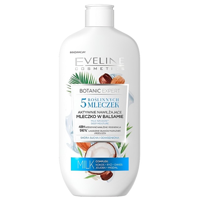 Eveline Cosmetics Botanic Expert Actively Moisturizing Body Milk in Lotion, Γαλάκτωμα Σώματος, 350ml