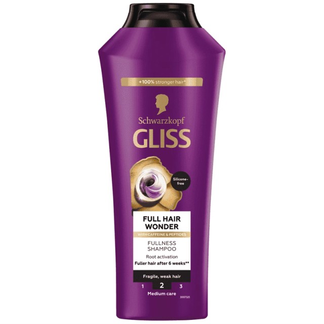 Schwarzkopf Gliss Full Hair Wonder Σαμπουάν, 400ml