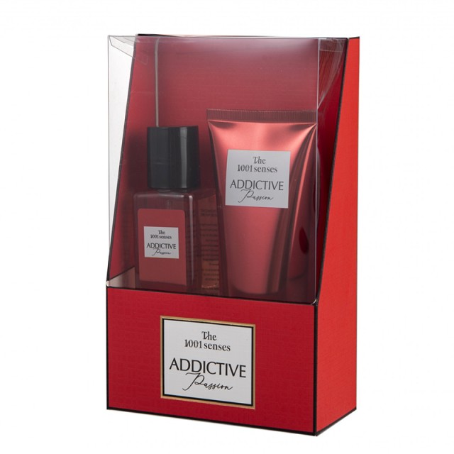 1001 Senses Addictive Passion Body Lotion 100ml + Addictive Passion Body Mist 75ml, Σετ Δώρου