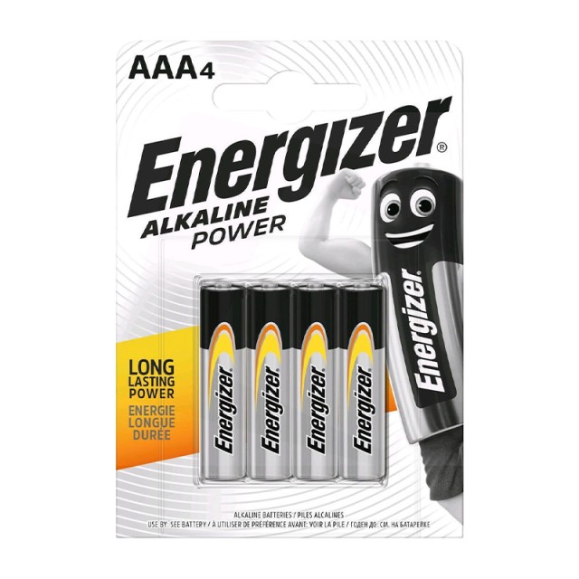 Energizer Μπαταρίες Αλκααλικές Mini LR03 AAA, 4τεμ.
