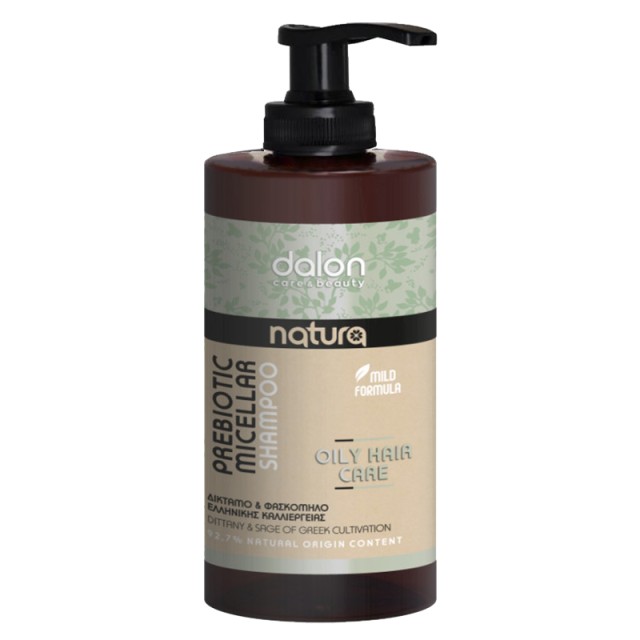 Dalon Natura Prebiotic Micellar Shampoo, Σαμπουάν Κατά Της Λιπαρότητας 300ml