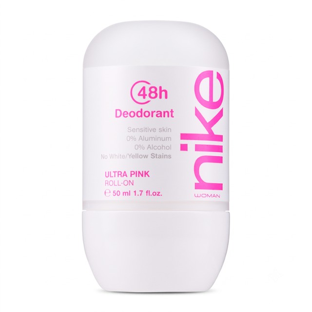 Nike Ultra Pink Woman Deodorant 48h, Αποσμητικό Roll on 50ml